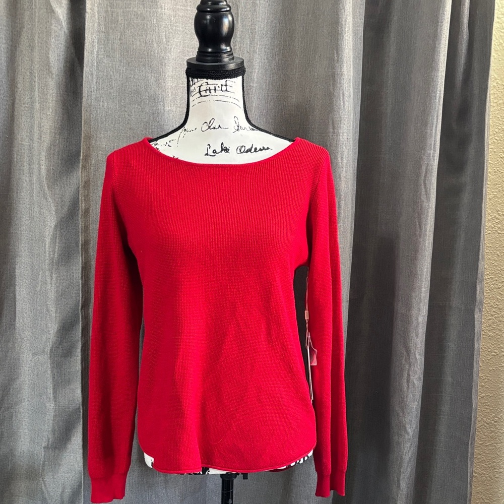 CYRUS Small red knit sweater brand new with tags
